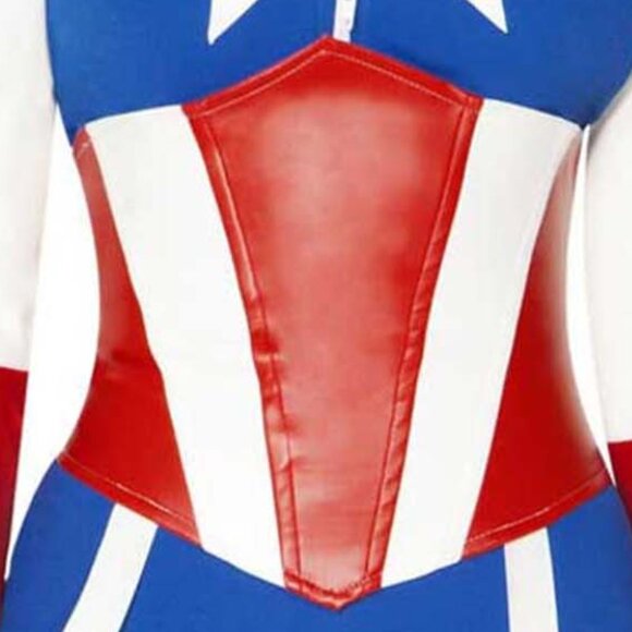 Blue and Red Jumpsuit with Star Design - Picture 7 of 9